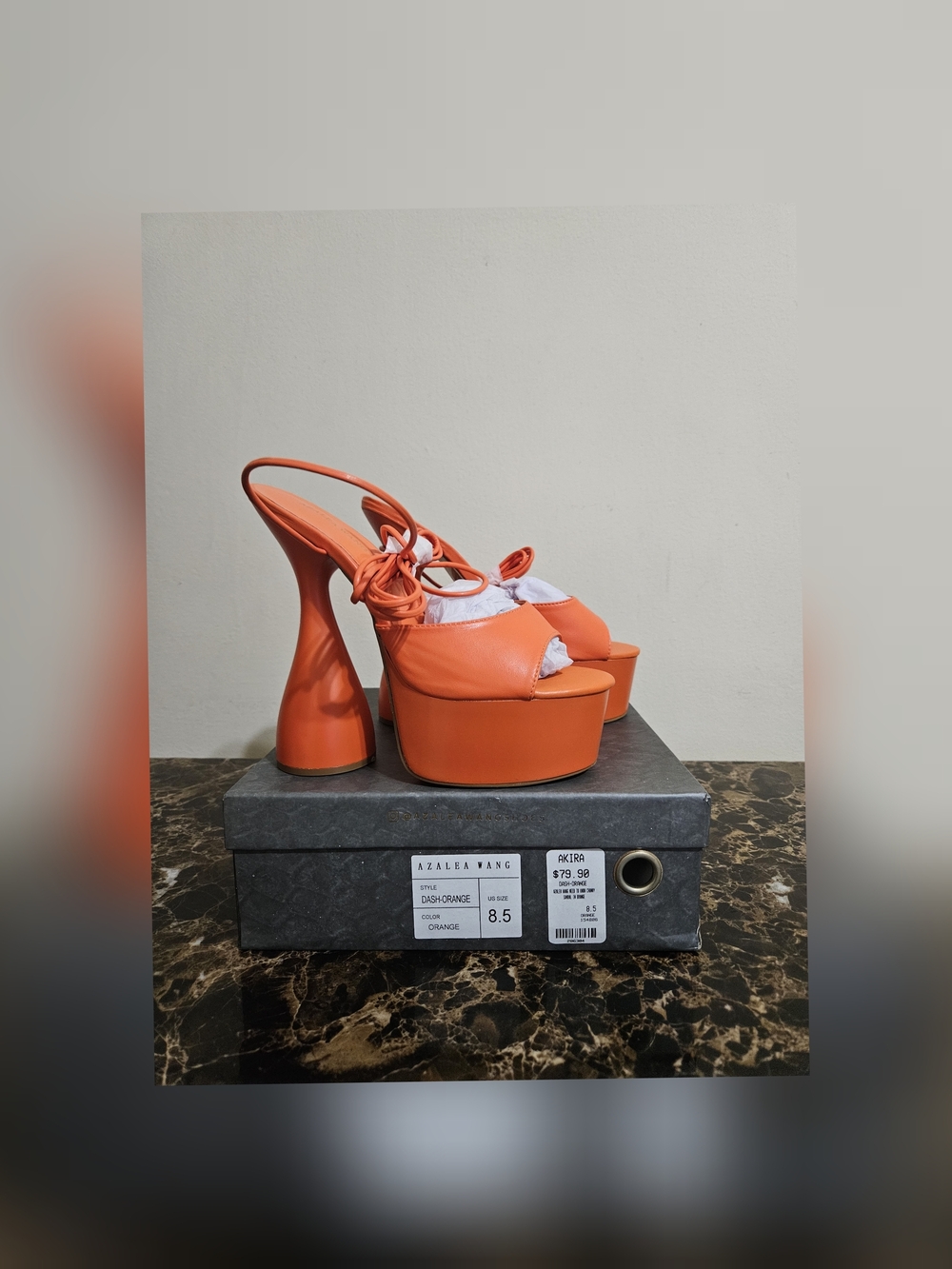 Azalea Wang Chuncky 🧡Orange Platform Sandal 8.5